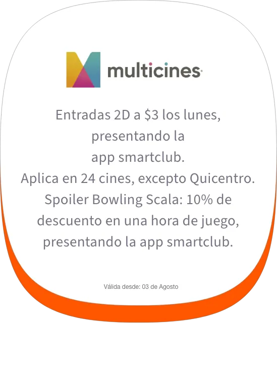 Multicines – beneficio smartclub